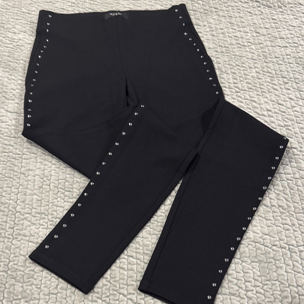Guess Black Leggings with Studs